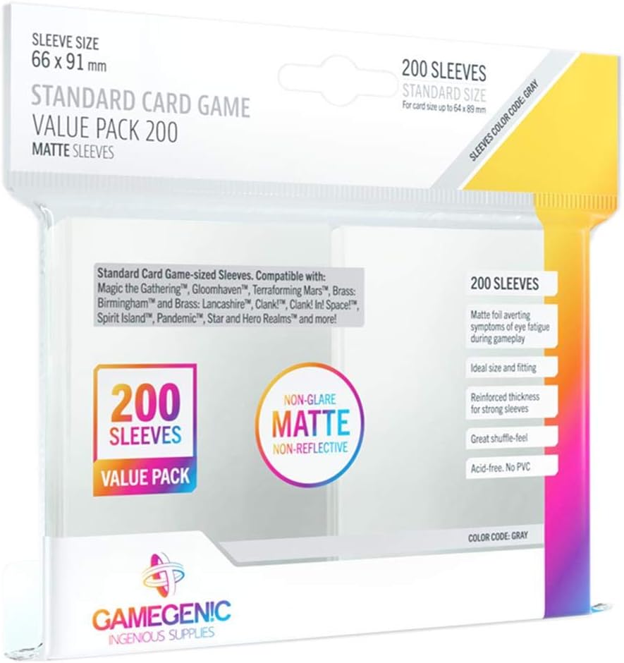 Gamegenic Matte Sleeves (Standard Size)